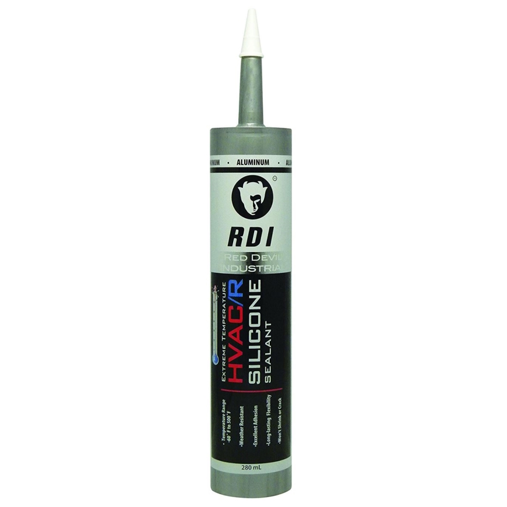 Red Devil 0896/50 Silicone Sealant, Aluminum 10.1 oz Extreme Temp