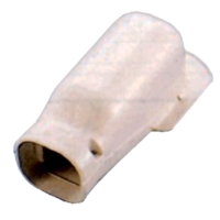 Slimduct SW77W Wall Corner Inlet, 83mm Lineset Ducting (White) | DCNE